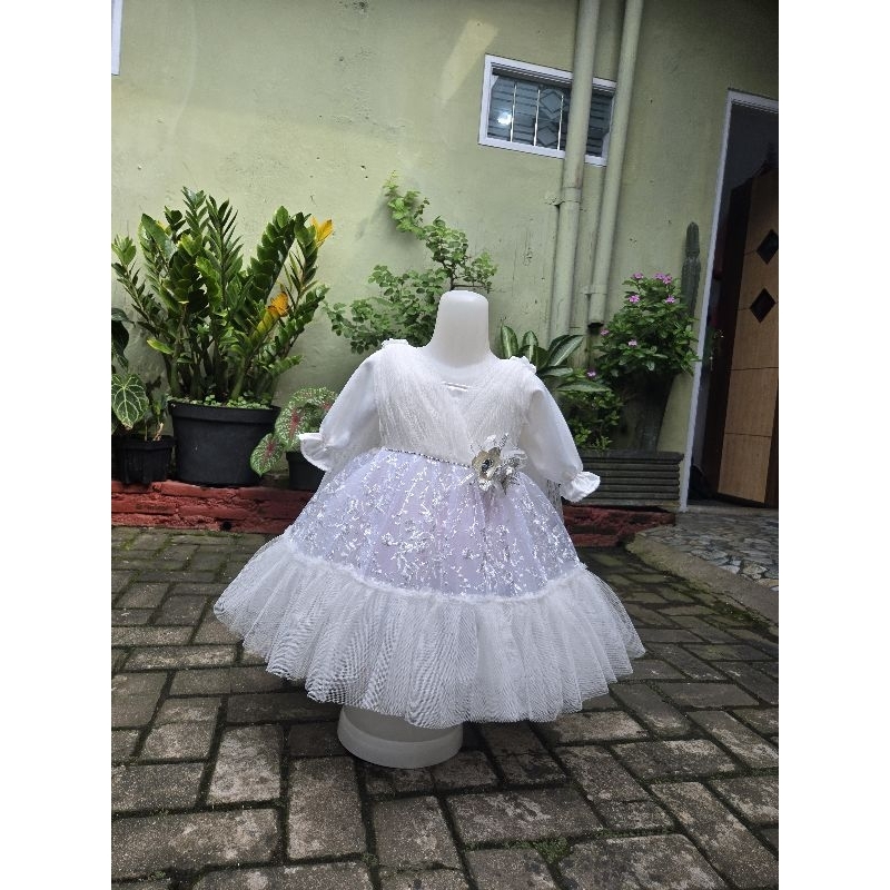 gamis anak mewah berbahan tulle halus .Bw series gamis
