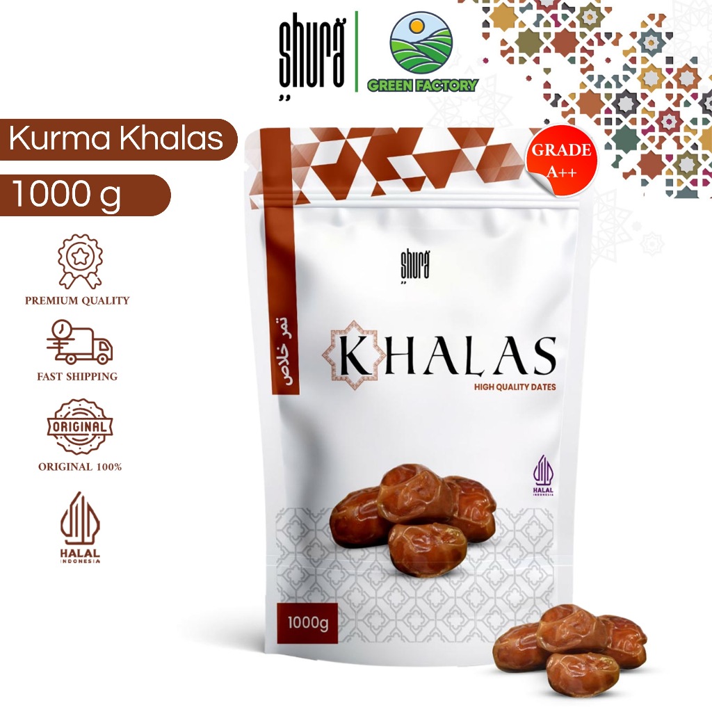 

Shura Kurma Khalas 1 kg Premium Original High Quality