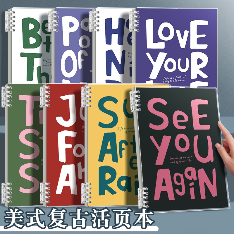 

Notebook Aesthetic Gaya Retro Buku Catatan A5 B5 Ring_NBRETRO