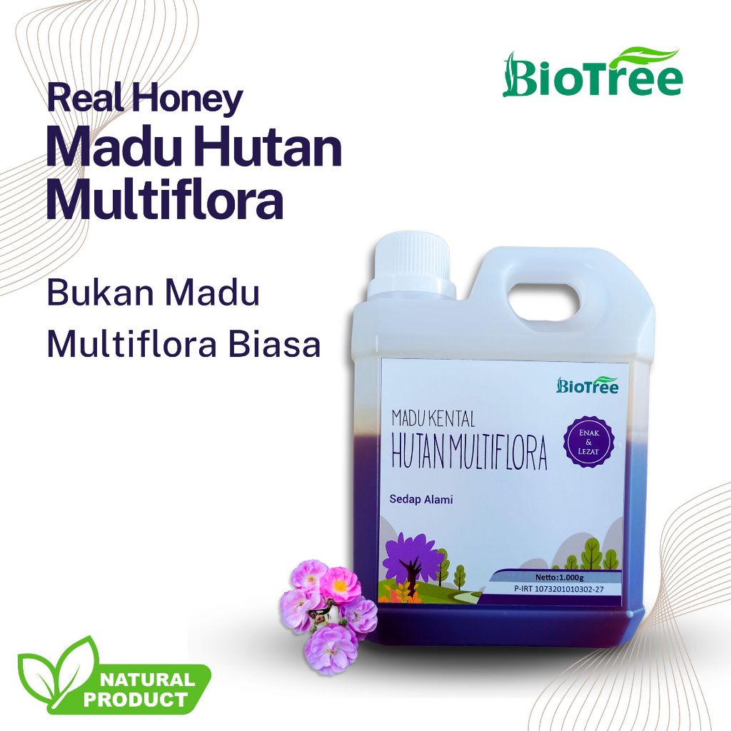 

Biotree - Madu Hutan Multiflora Full Nektar GRADE A