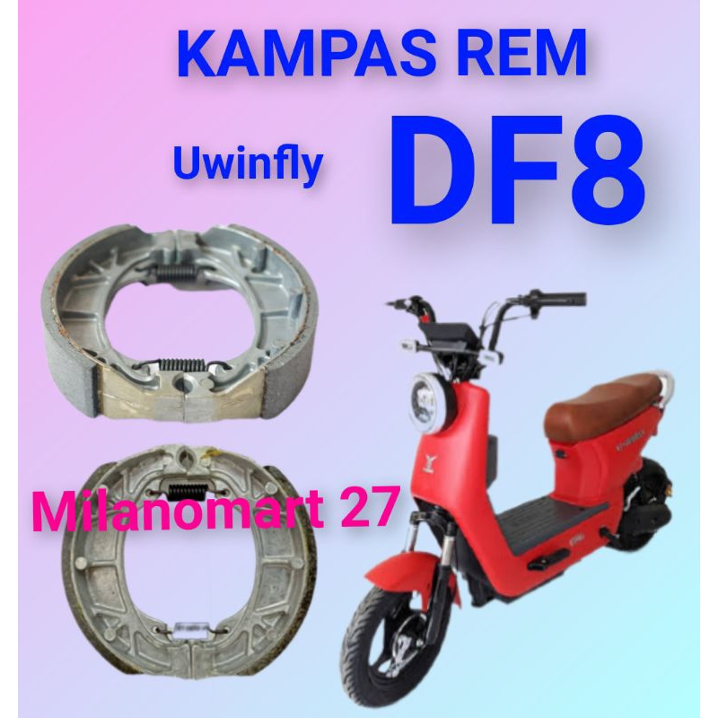 kampas rem uwinfly DF8 kampas rem sepeda listrik uwinfly df8