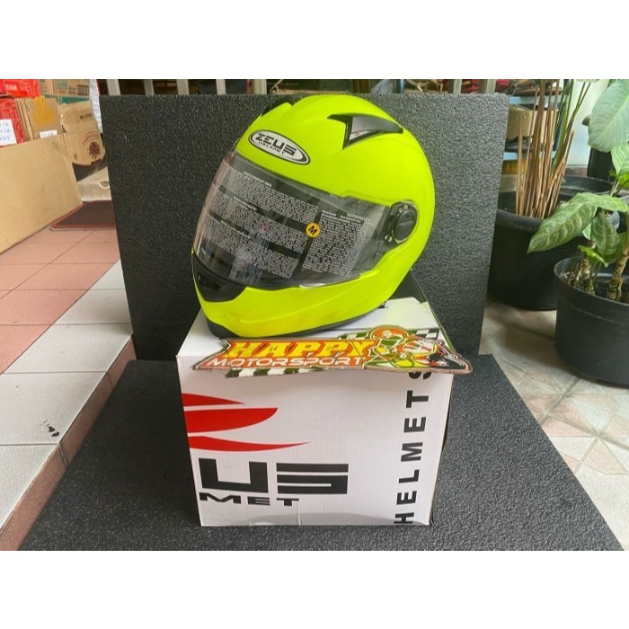 HELM FULL FACE ZEUS ZS-811 MATTE NEON YELLOW