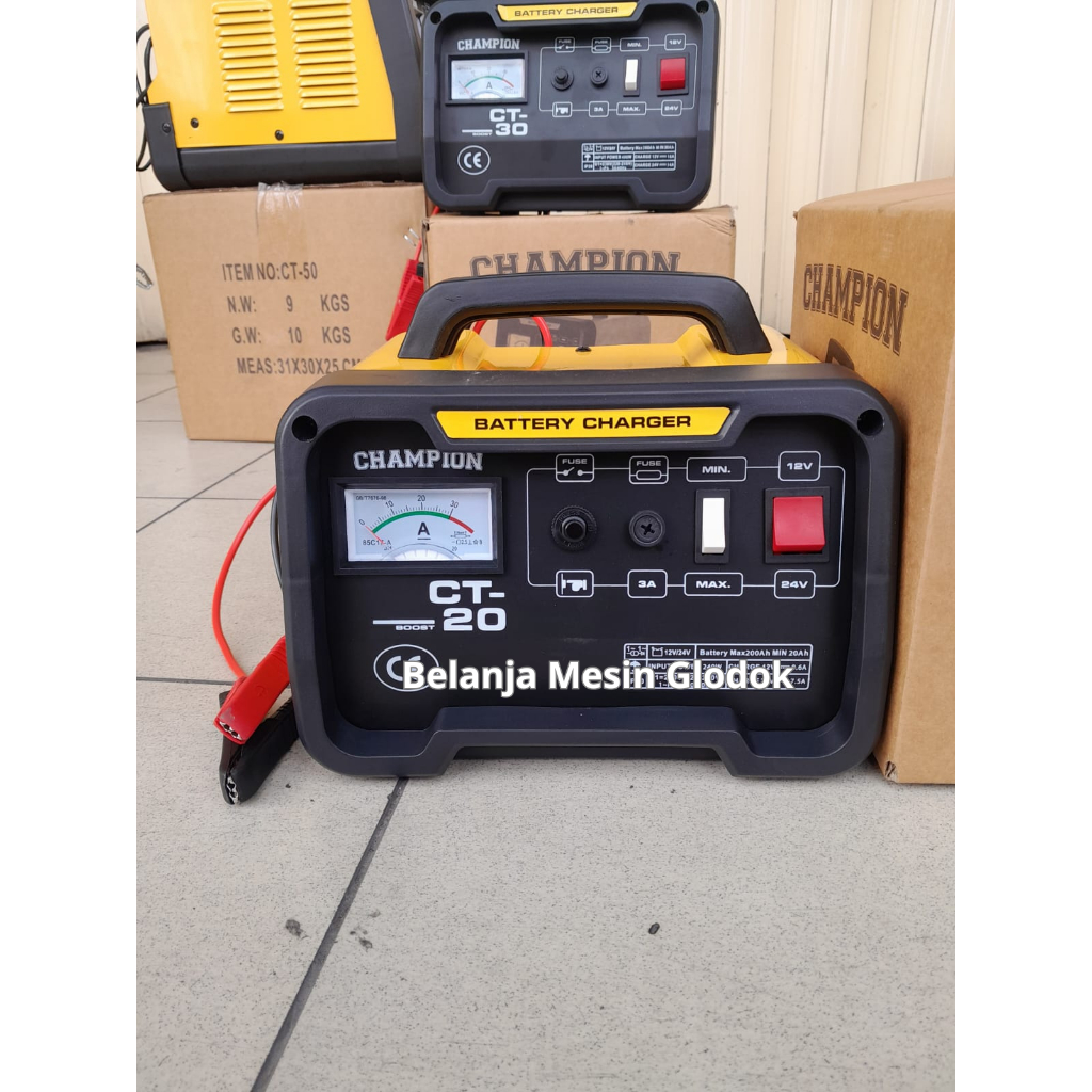 Battery Charger Aki 20 Amper Champion CT20