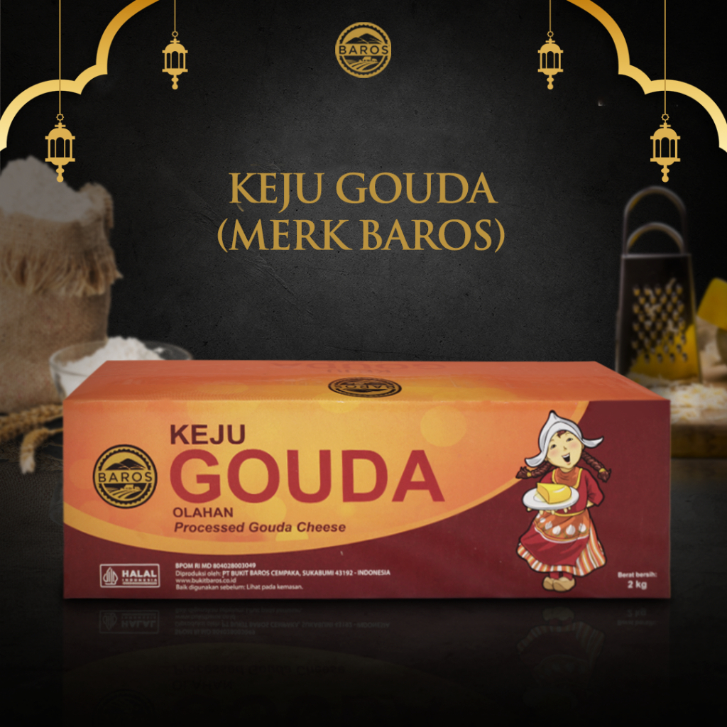 

Baros Gouda Processed Cheese (Keju gouda olahan) - Blok