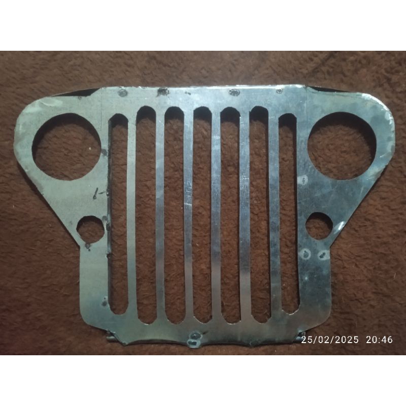 grill jeep willys mini lebar 65 cm oke