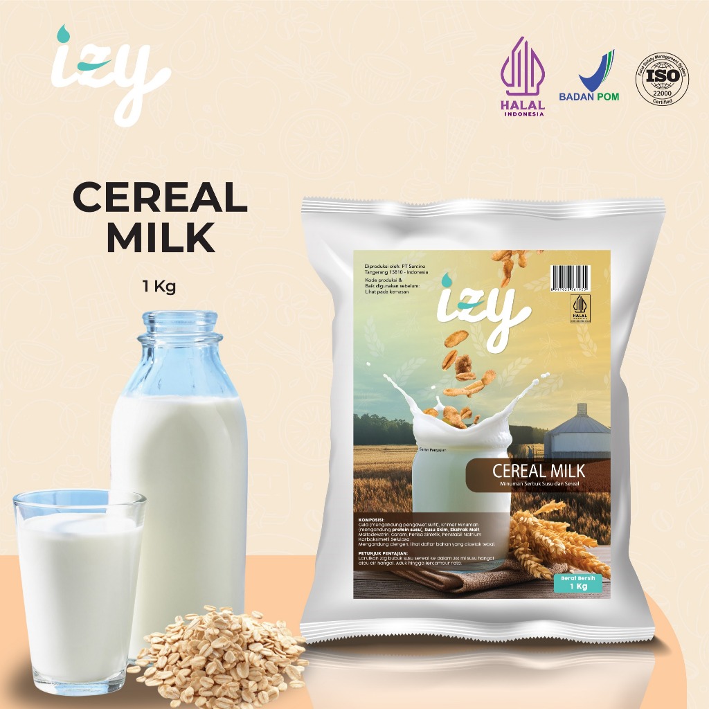 

Izy Powder Drink Cereal Milk - Bubuk Minuman Susu dan Sereal 1 Kg