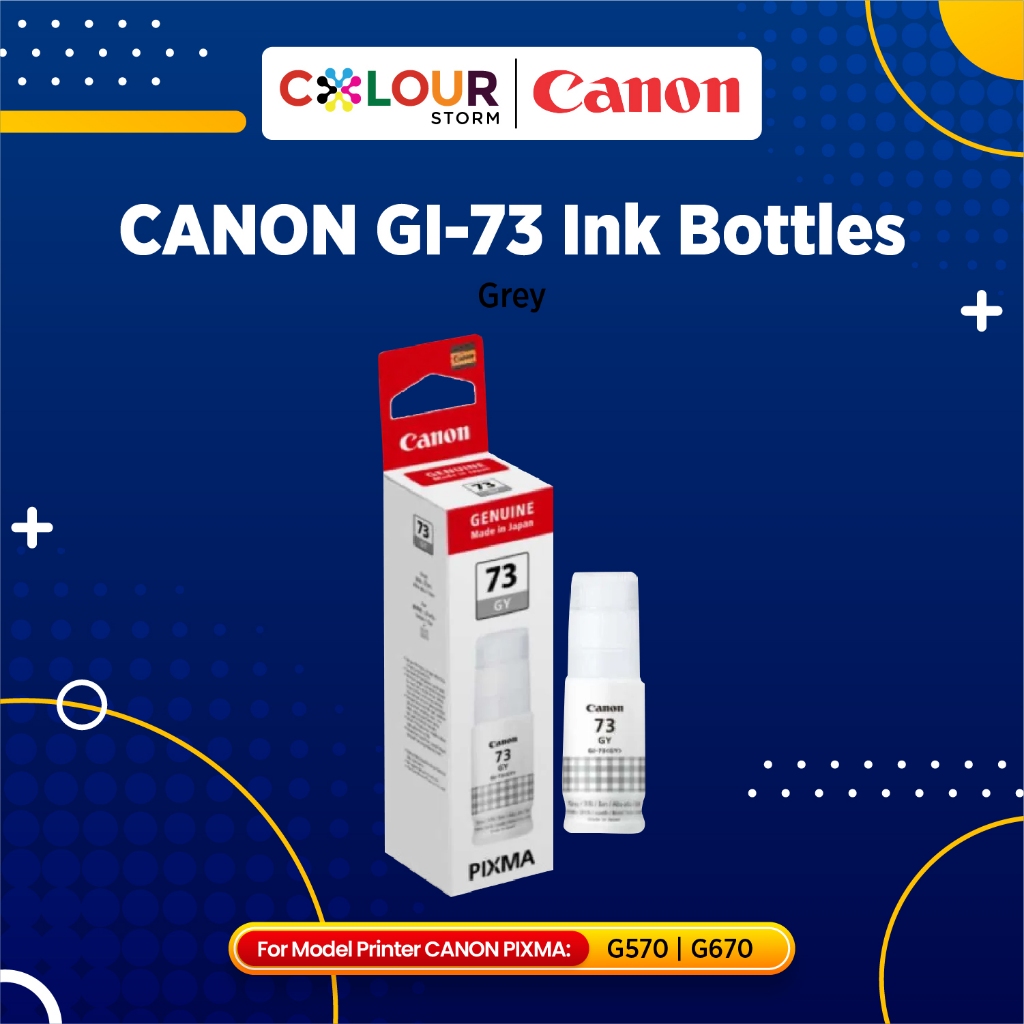 TINTA PRINTER - CANON BOTTLES GI-73 73 FOR G570/G670 - Grey