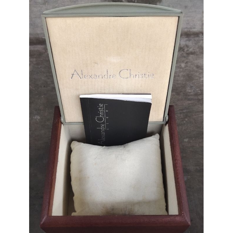 Kotak/Box Kayu Jam Alexandre Christie