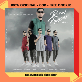 Rompi Sholat Zipper Hoodie Rosal Pria Dewasa Rompi Solat Fashion Muslim