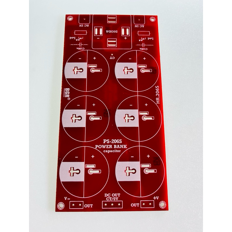 PCB Power Supply Papan PCB Power Supply 6 Buah Elco (6 Kapasitor)