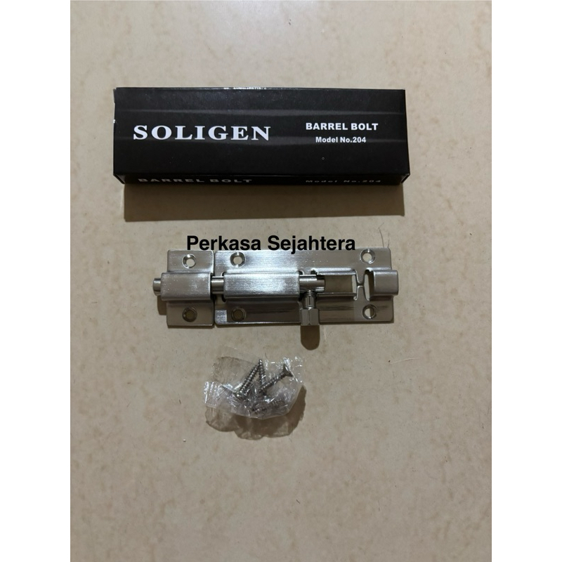 Grendel slot soligen 3” inch grendel stainless steel soligen