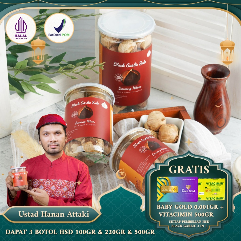 

Black Garlic Solo HSD ( Bawang Hitam Tunggal) 3 In 1 + GOODIE BAG