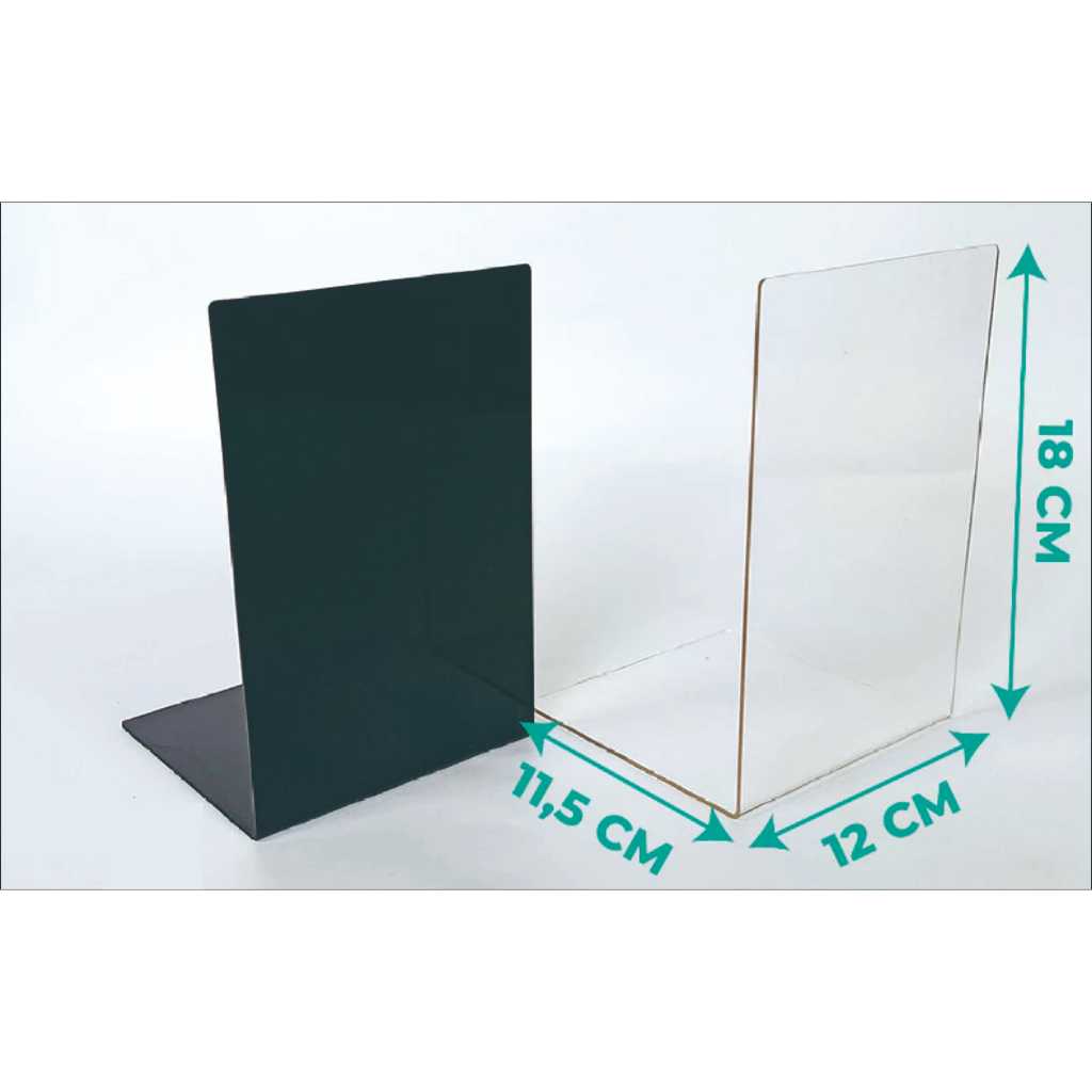 

Akrilik Pembatas Buku 2mm - Penyangga Buku Sekat Buku Akrilik - Acrylic Book Stand - SBA 02