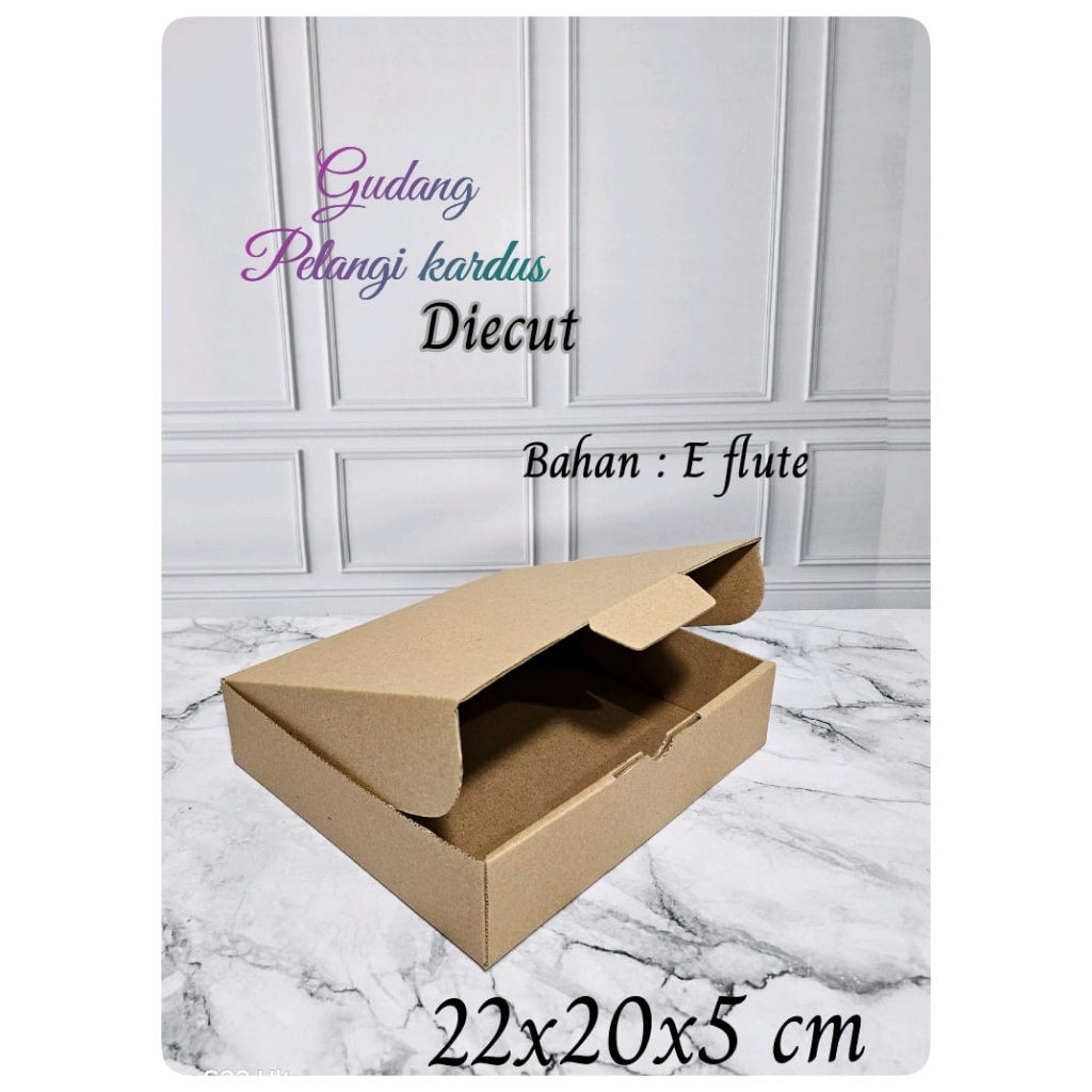 

Kardus karton Uk. 22x20x5 cm...Model diecut/pizza