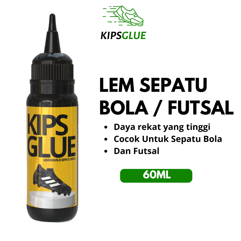 KIPSGLUE Lem Sepatu Sepak Bola Hemat 60ml