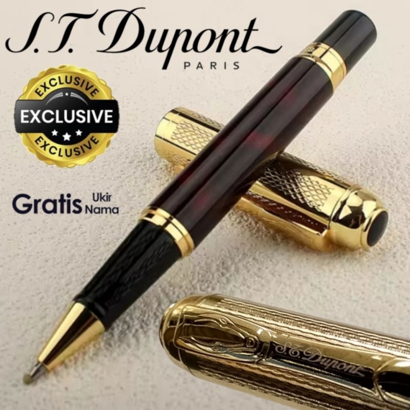 

Ballpoint Mewah Exlusive St Dupont Roller Ball Sign Pen Mewah Gratis Grafir Nama Dan Box Exlusive