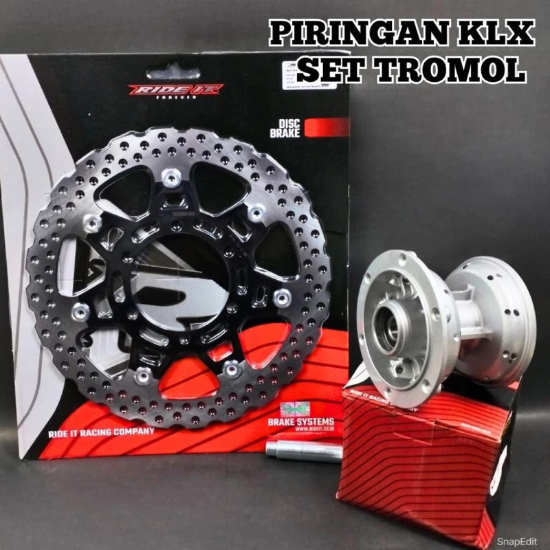 aj_motor87 // TROMOL DEPAN KLX DTRAKER SET PIRINGAN CAKRAM KLX SET IMPOR HOLE 36 TROMOL RIDE IT PNP 