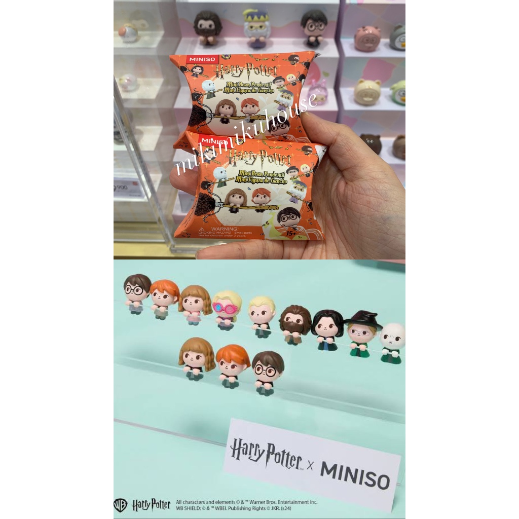 MINISO X HARRY POTTER FIGURE MINI BEAN POPBEAN HARRY POTTER VOLDEMORT RON DUMBLEDORE SNAPE HERMIONE 