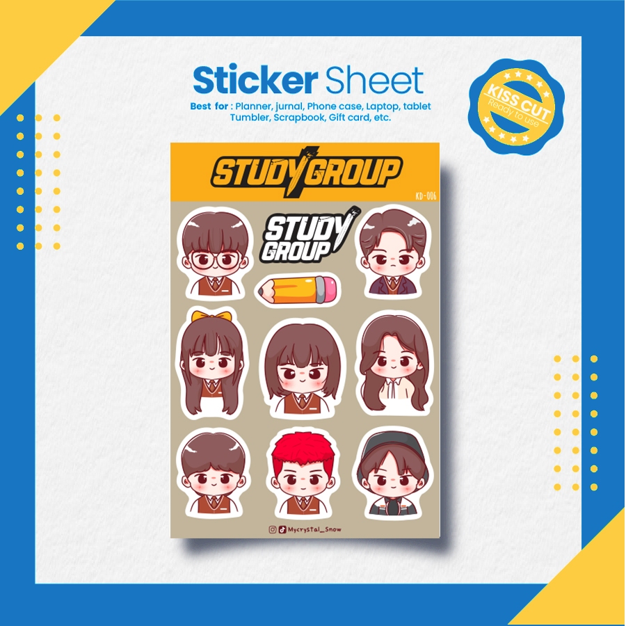 

Sticker KDrama Study Group Sticker Sheet - [MY CRYSTAL SNOW] [KD-006]