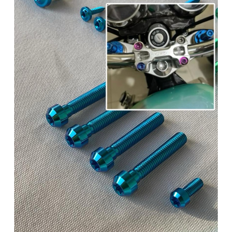 TitaniumGr5 Set baut Raiser Stang Ninja 150 R SS Vixion CB 150R CRF KLX DTracker PCX RX King Fino Sc