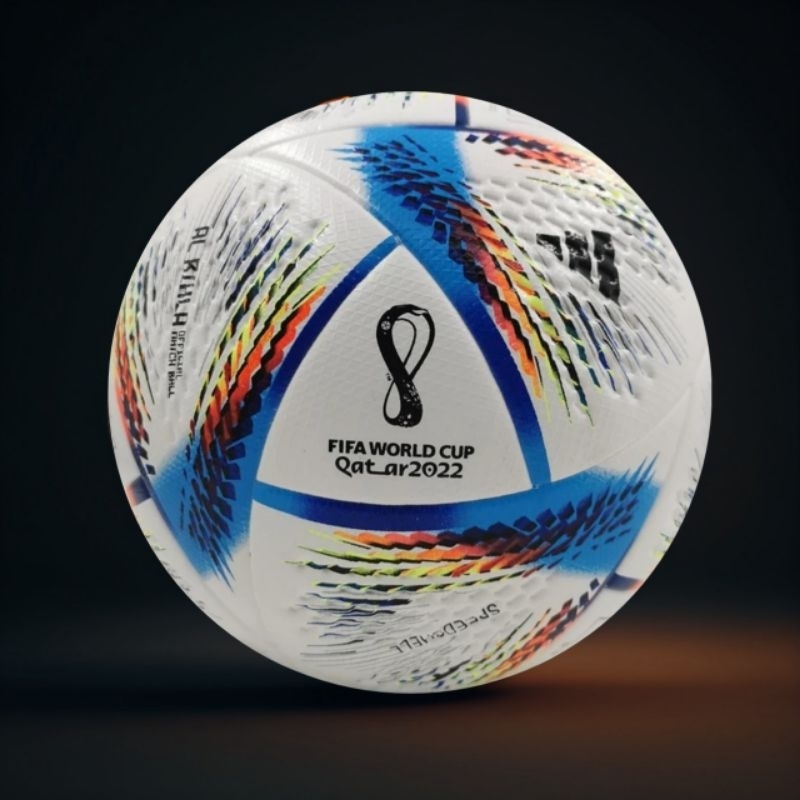 Bola Sepak Size 5 Pildun Qatar 2022 Bahan Empuk Kualitas Mantap Geratis Pentilator Dan Jaring