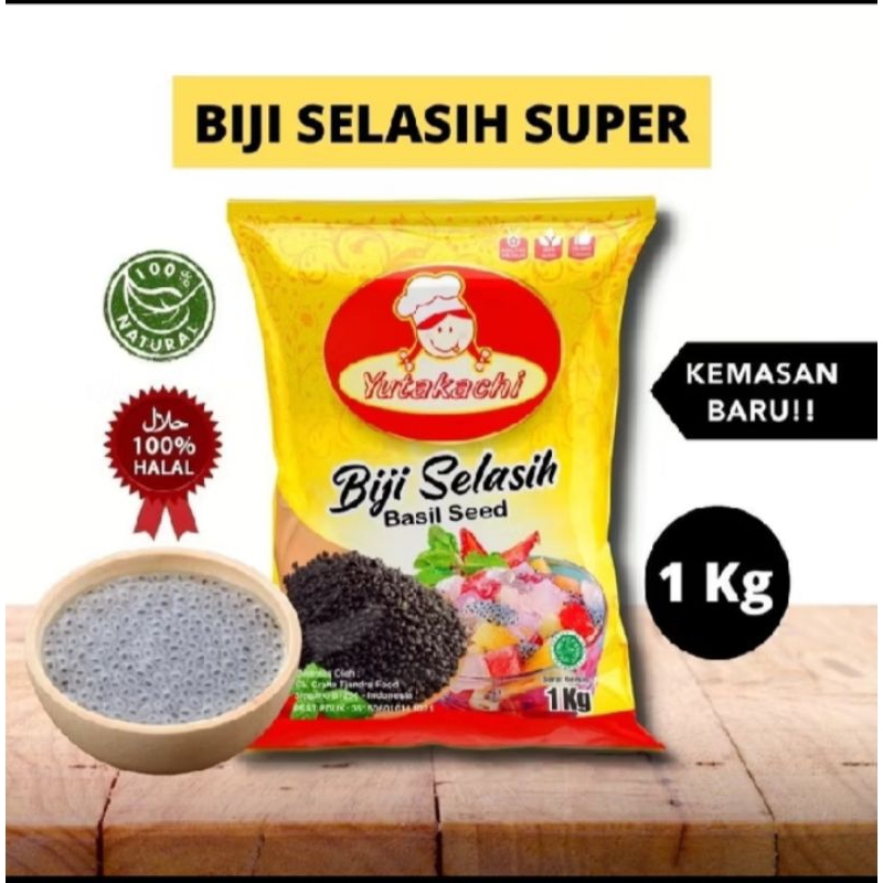 

Biji Selasih 1 Kg Yutakachi / Selasih kualitas Super / Basil Sheed / Bahan Minuman Es Buah