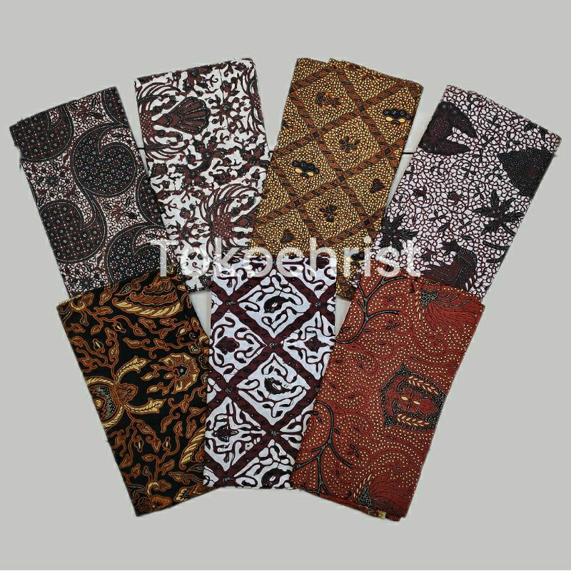 ( premium tebal ) kain batik jarik batu lembaran tersedia motif parang putih / sidomukti cokelat / p