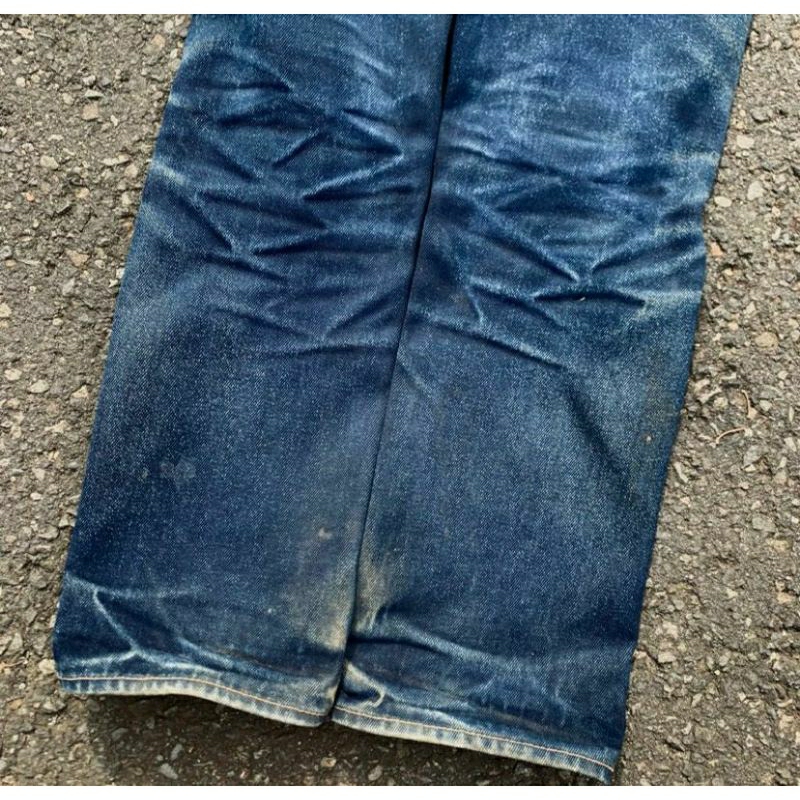 adelaide indigo x grey 23Oz classic red selvedge line