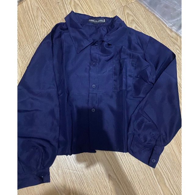 kemeja crop shein