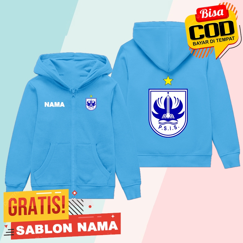Jaket Hoodie Zipper Anak Psis / Jaket Sleting Anak Laki Laki & Perempuan Custom Nama Psis
