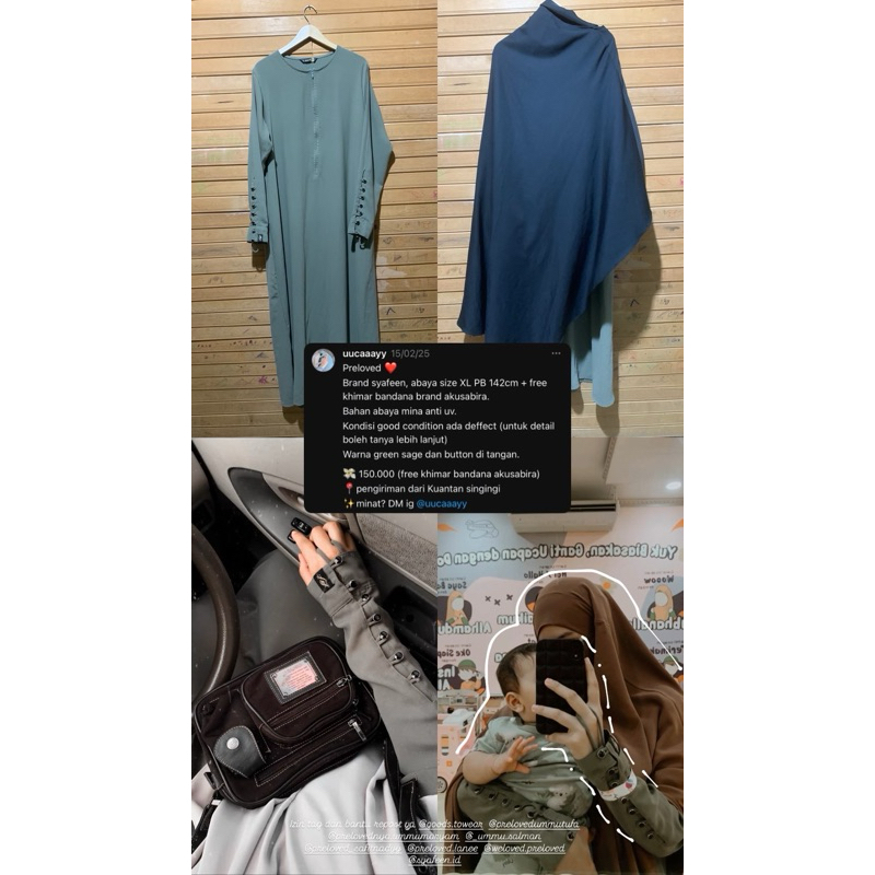 preloved abaya syafeen