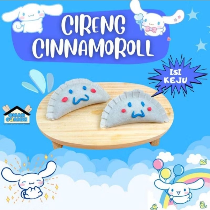 

CIRENG CINNAMOROLL ISI 2 PCS ISI KEJU LELEH GURIH FOOD FROZEN GURIH KEJU YUMMIE Makanan Instan
