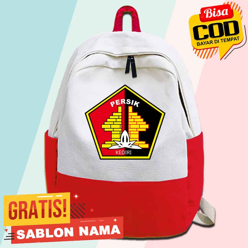 Tas Ransel Anak Persik Kediri / Tas Gendong Anak Sekolah TK SD Ngaji Laki Laki & Perempuan Custom Na
