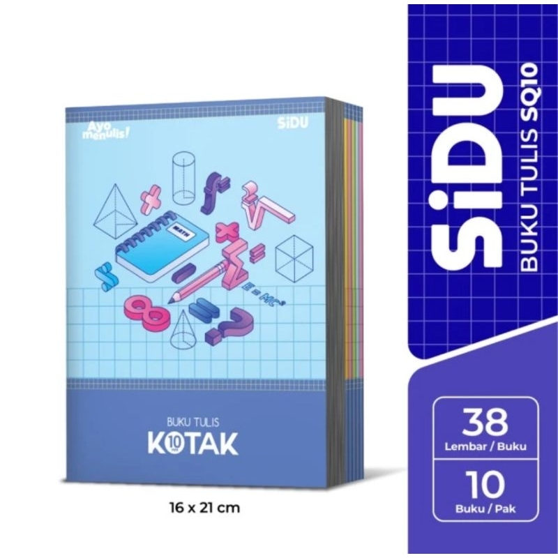 

SiDU Buku Tulis Kotak 38 Lembar