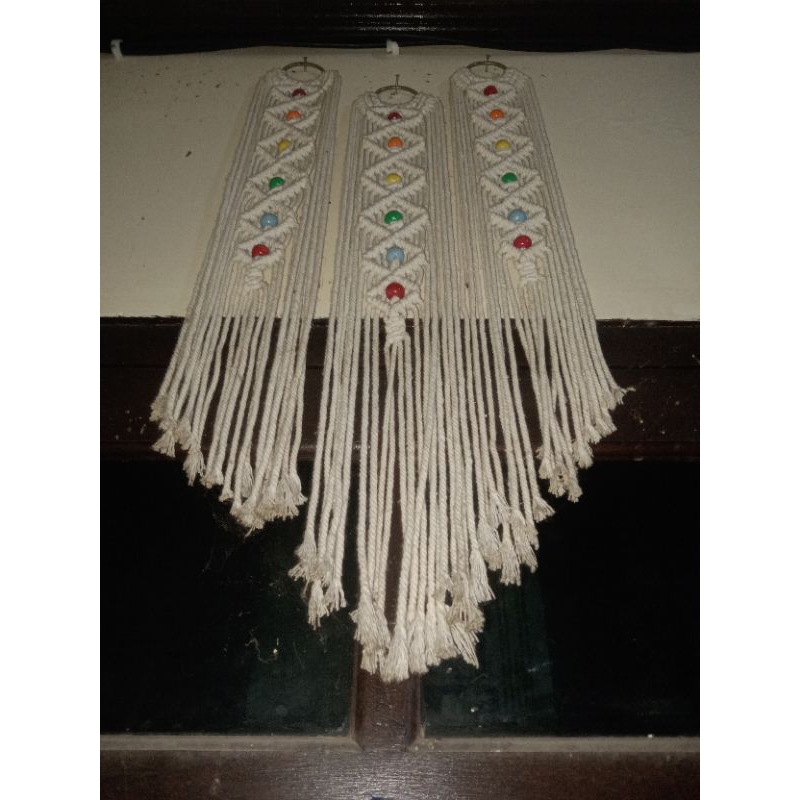 Hiasan tali kerajinan macrame rumah