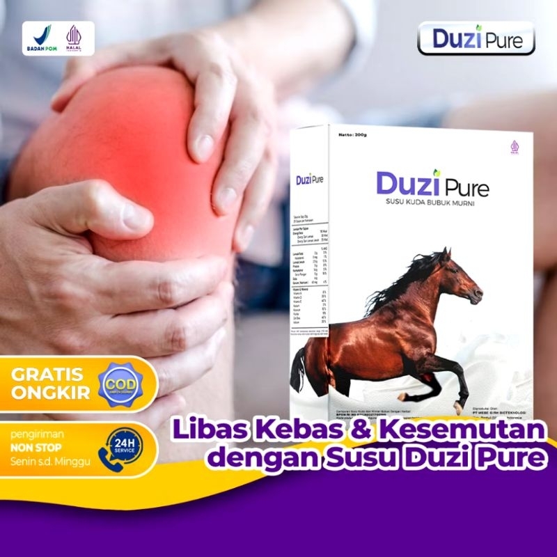 

Duzi Pure | Susu Kuda Lombok Original Bubuk 200gram Bpom
