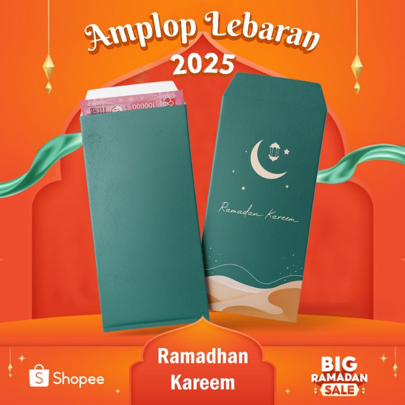 

Paket Hemat 50pcs Amplop Lebaran panjang (harga grosir) Amplop THR panjang/Angpao idul Fitri murah/Amplop lebaran 2025