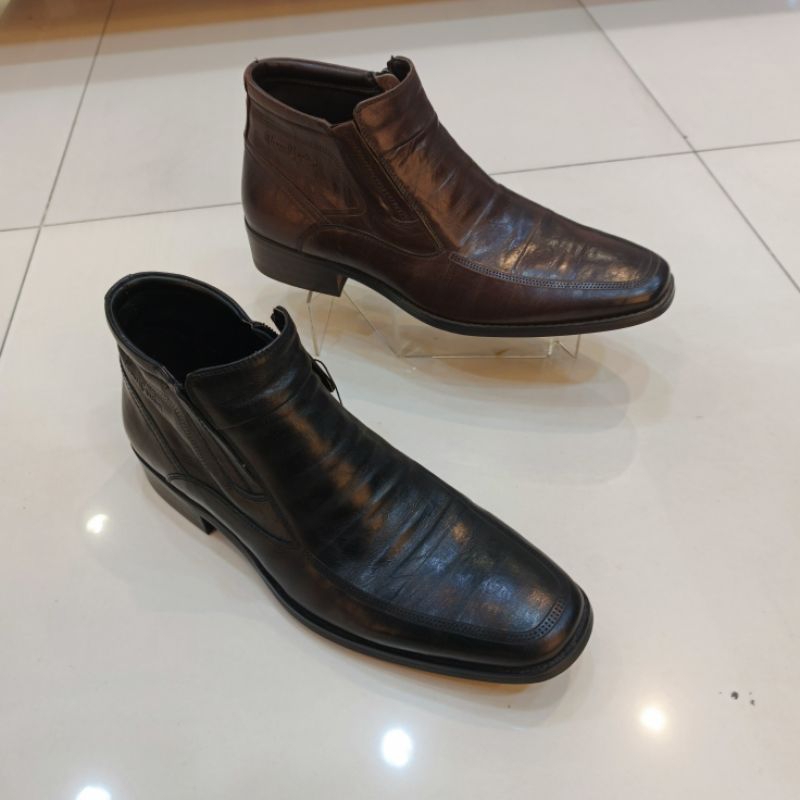 Sepatu Kulit Boots Formal Pria Pierre cardin 1203