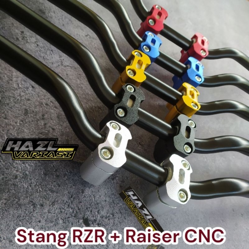 Stang RZR pnp Satria Fu Vixion CB 150r RX King Mega Pro plus Raiser dudukan stang CNC Universal Stan