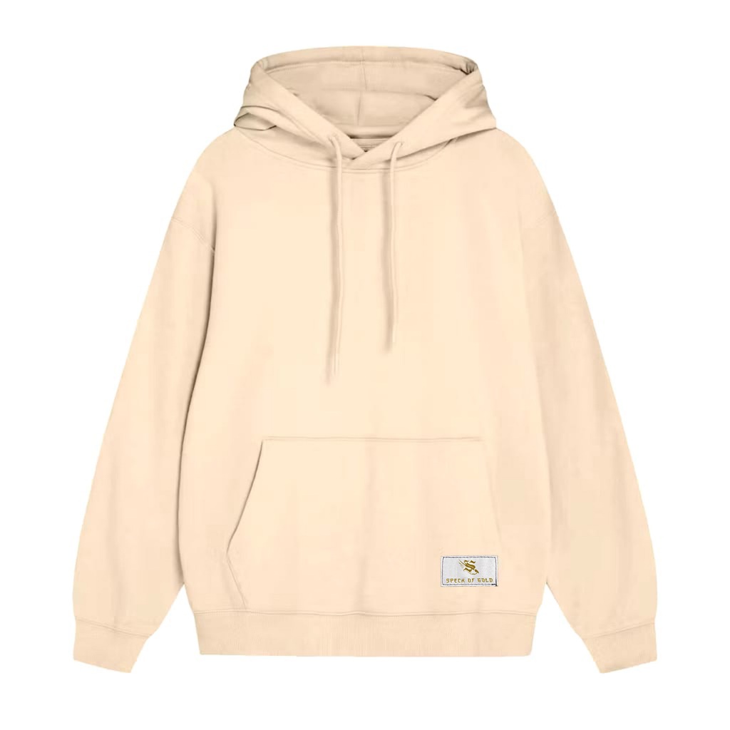 SPECK OF GOLD - Hoodie Sweater Polos Cream  Pria