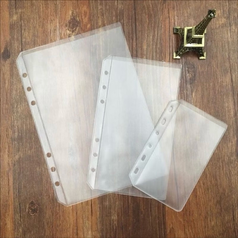 

Ziplock binder A6 A5 Zipper pocket binder 6 ring