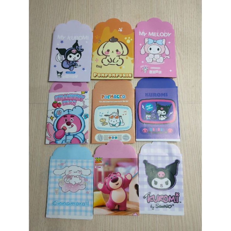 

50 Pcs Amplop Lebaran 2025 Siap Pakai Motif Sanrio dan Labubu