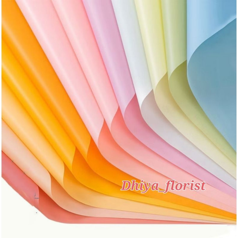 

Cellophane Paper Transparent Part 2 Free Packing Flower Wrapping Full Colour Plain Soft Pastel Flower Wrapping Cellophane Polos Kertas Buket Bunga Wrapping Paper Cellophane