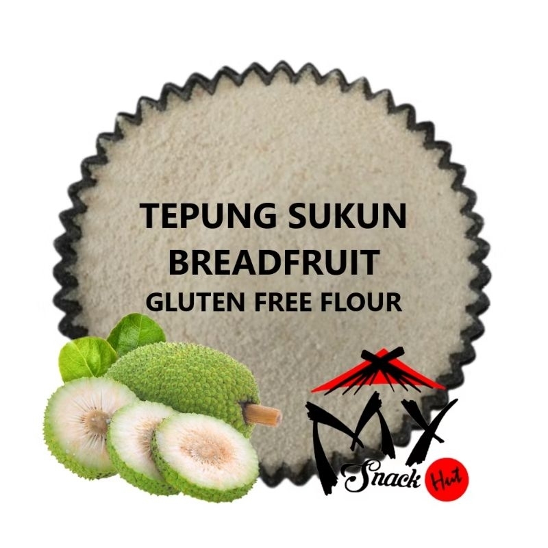 

TEPUNG SUKUN 100GR ORGANIC BREAD FRUIT KULUR ROTI KUE CAKE COOKIES BEBAS GLUTEN ASLI MURNI FLOUR