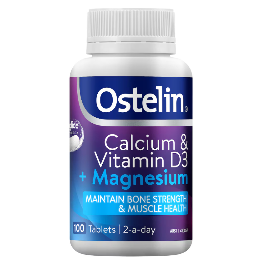 Ostelin Calcium & Vitamin D3 + MAGNESIUM Tablets 100 pack HALAL