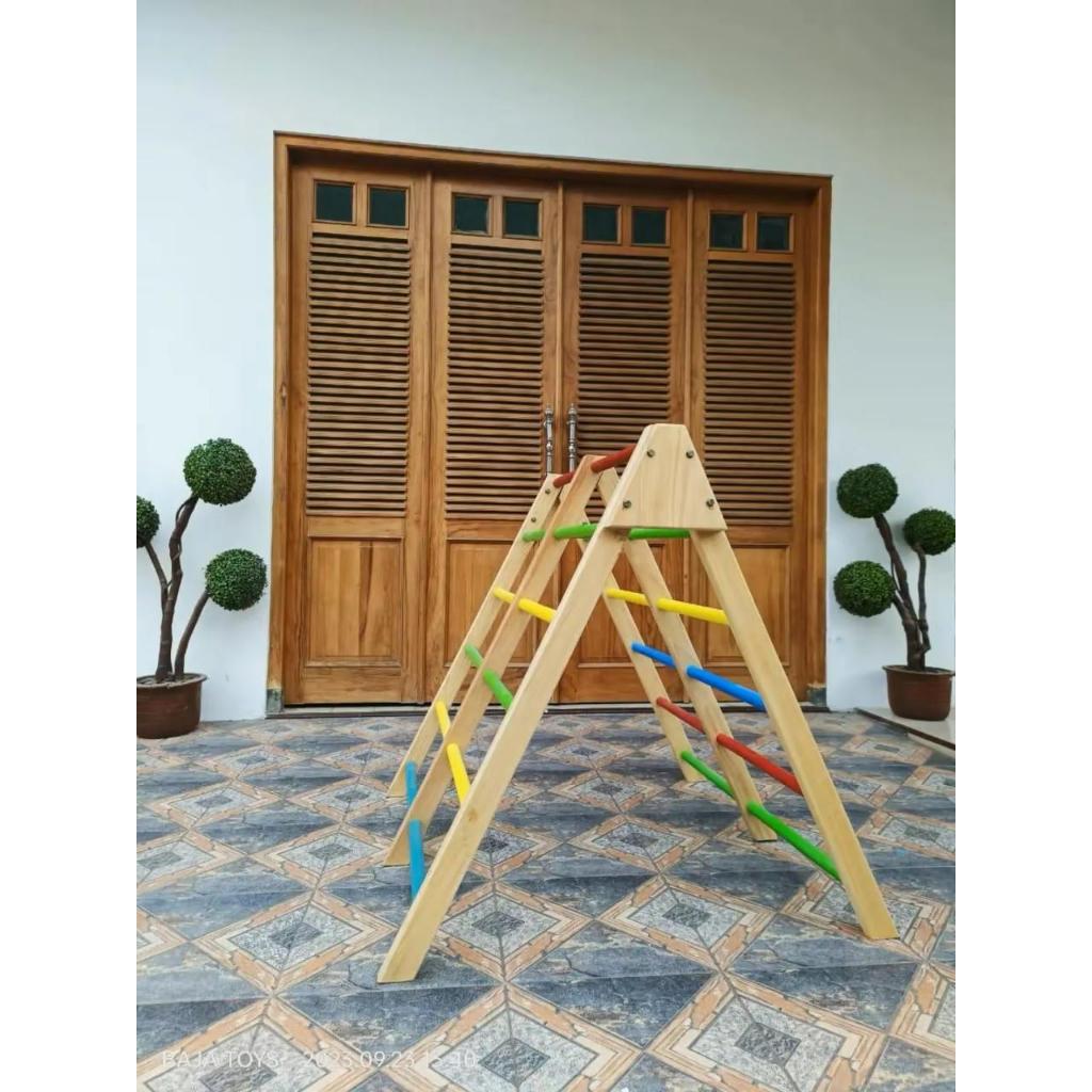 BRAKIASI ANAK KECIL TYPE PANJAT SEGITIGA / BRAKIASI ANAK/ BRAKIASI KAYU/ CUSTOM
