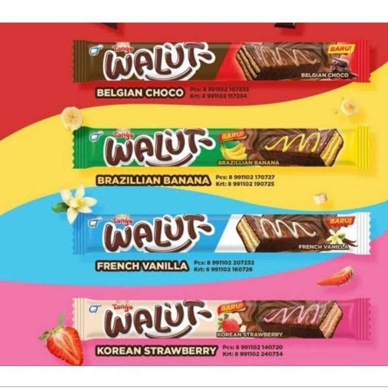 

NEW Tango Walut : Wafer Renyah 1 box isi 12 pcs