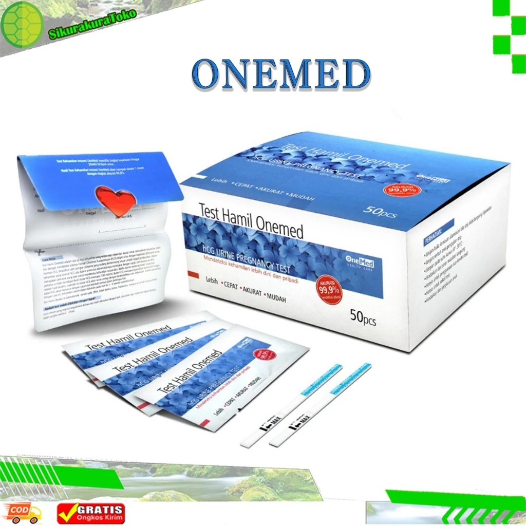 1 BOX ONEMED Pregnancy Test | Alat Tespek Uji Kehamilan Wanitaa