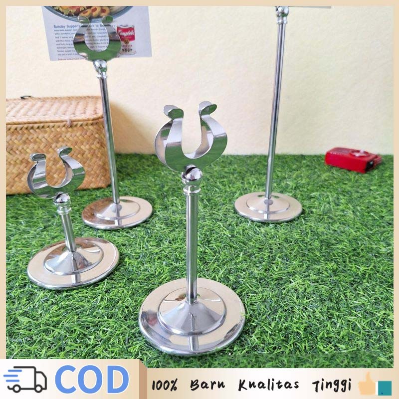 

Table Menu Holder Stainless Steel Tiang Nomer Mejatiang Nomor Meja Stainless Steel Stand Card Holde