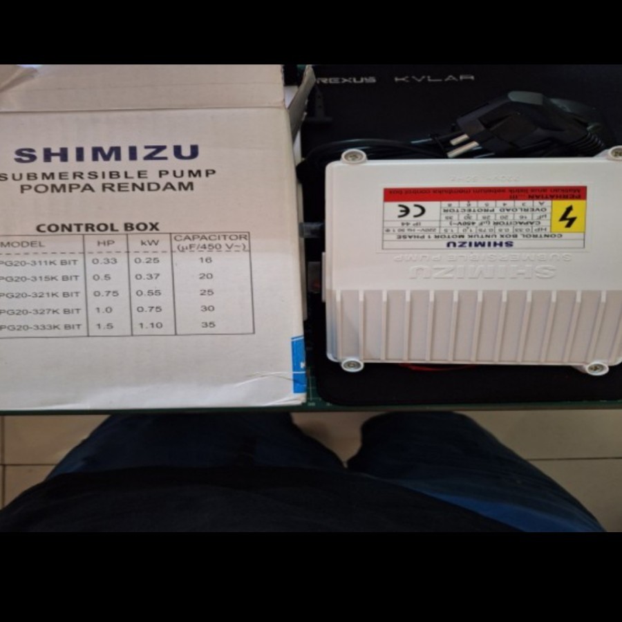 Control Box Pompa Sibel Shimizu 1 PK HP Submersible SPG 20 327K